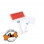 شانه و برس پلاستیکی سفید سگ و گربه