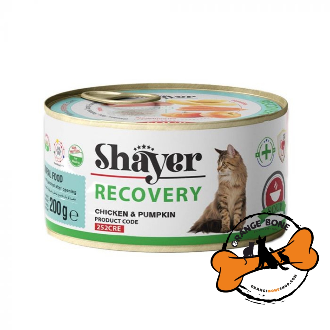 کنسرو سوپ ریکاوری گربه با طعم مرغ و کدو حلوایی شایر(200 گرم) کنسرو سوپ ریکاوری گربه با طعم مرغ و کدو حلوایی شایر(200 گرم)