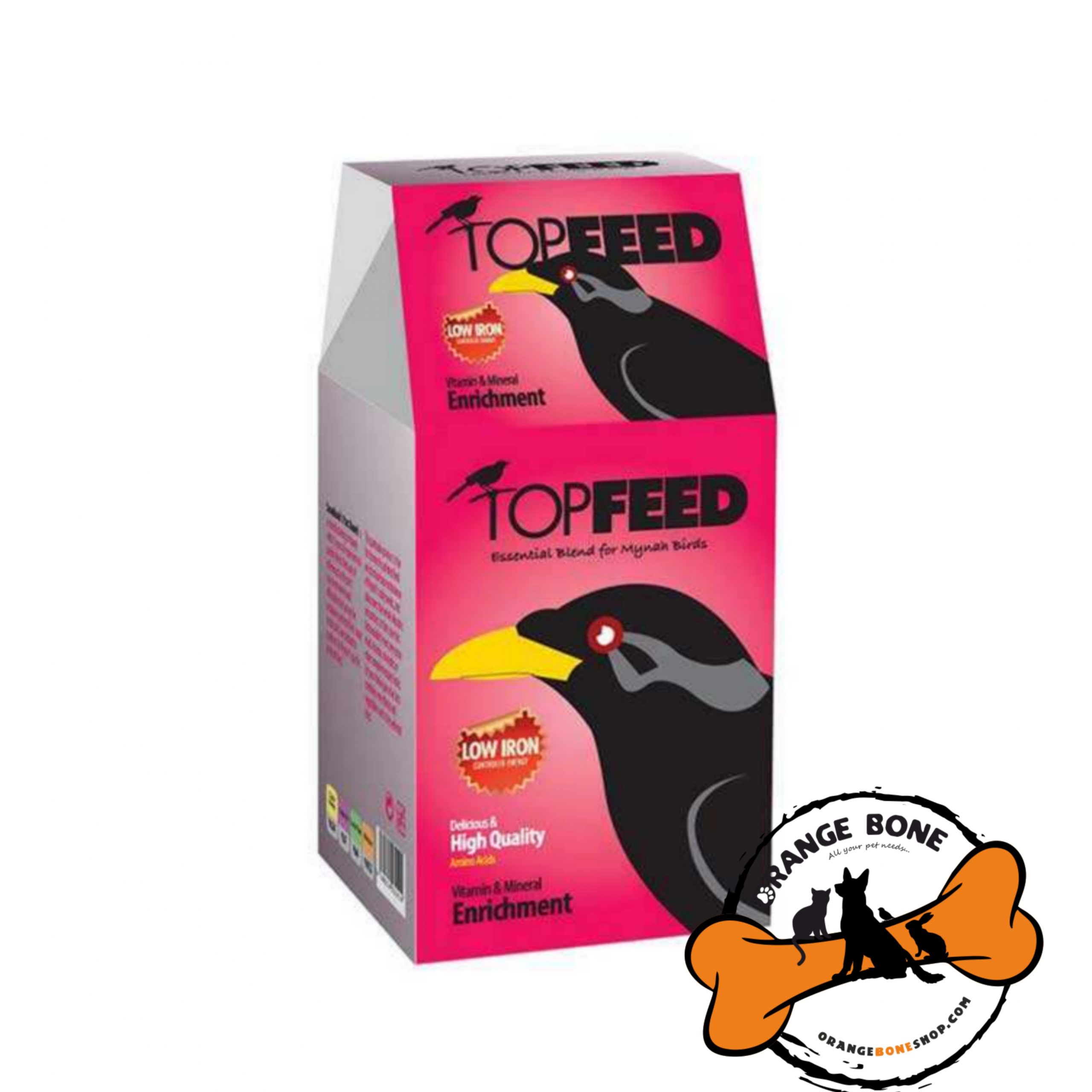 تاپ فید مینا غذا مخصوص مرغ مینا برند تاپ فید وزن 1 کیلو