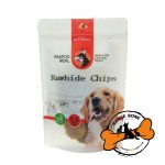 تشویقی چیپس پوست گاو مخصوص سگ هاپومیل (50 گرم)