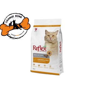 غذای گربه بالغ رفلکس با طعم مرغ و برنج chicken and rice ( 2 کیلو )