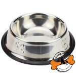 ظرف غذا طرح رد پا استیل سایز2