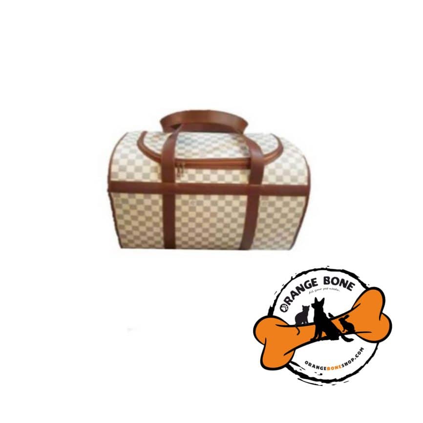 کیف حمل حیوانات کیف دستی طرح چرم مخصوص حمل سگ و گربه