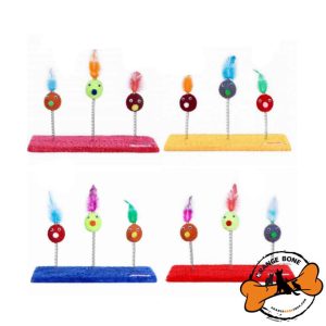 اسباب بازی گربه مدل سه توپک فنری