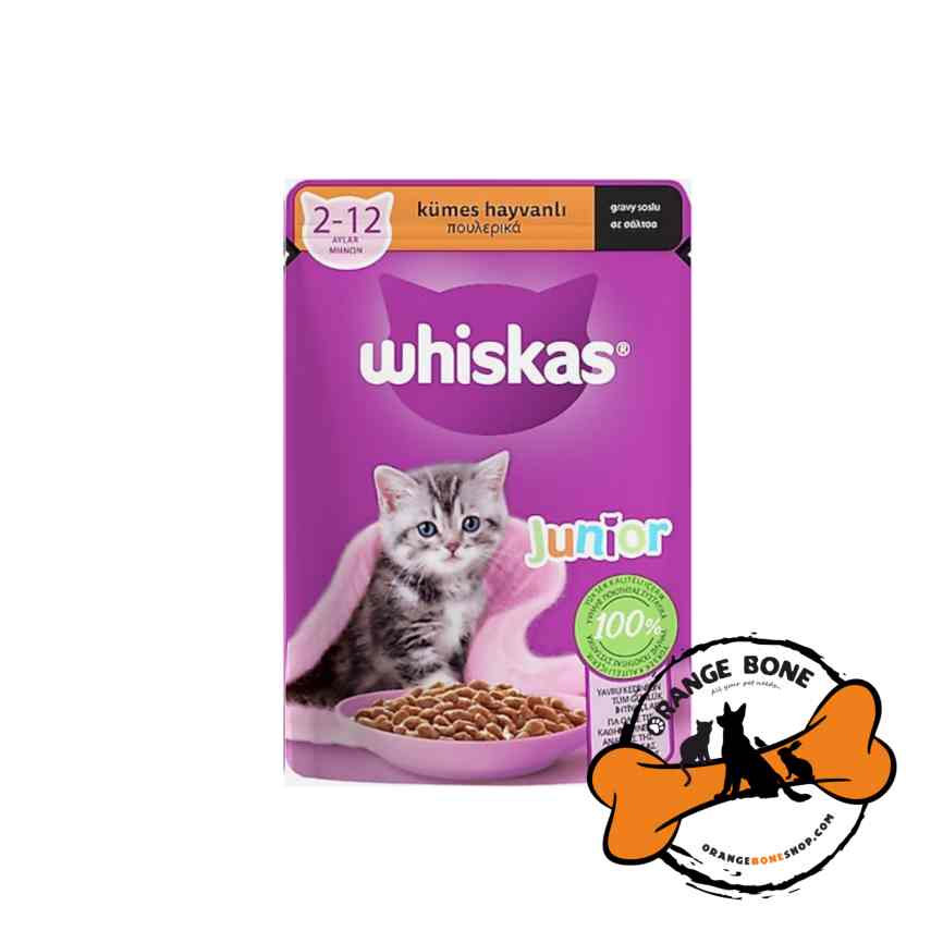 پوچ بچه گربه ویسکاس 85 پوچ بچه گربه ویسکاس طعم مرغ (85 گرم)