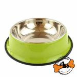 ظرف آب و غذا سگ و گربه جنس استیل مدل رنگی