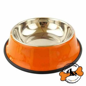 ظرف آب و غذا سگ و گربه جنس استیل مدل رنگی