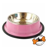 ظرف آب و غذا سگ و گربه جنس استیل مدل رنگی
