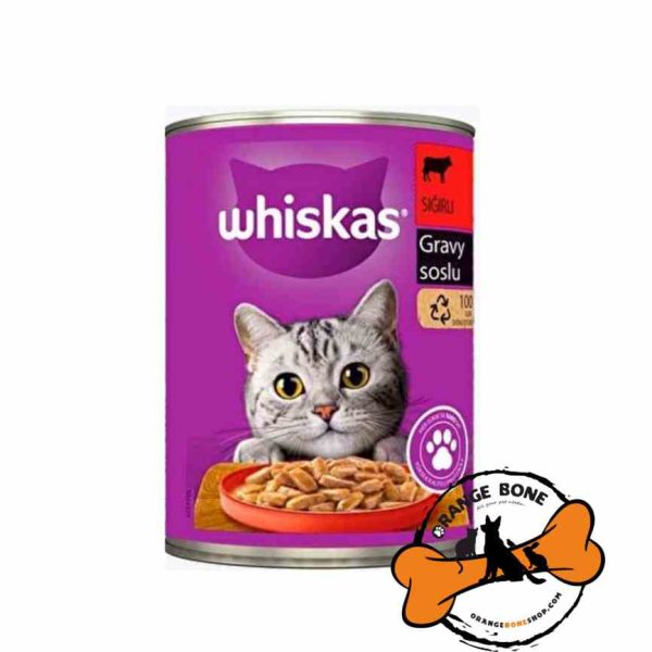 کنسرو گربه ویسکاس طعم گوشت (400 گرم)