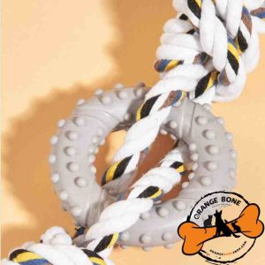 اسباب بازی دندانی سگ مدل طناب و حلقه