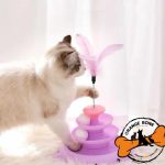 اسباب بازی گربه برج سه طبقه مدل سفره ماهی