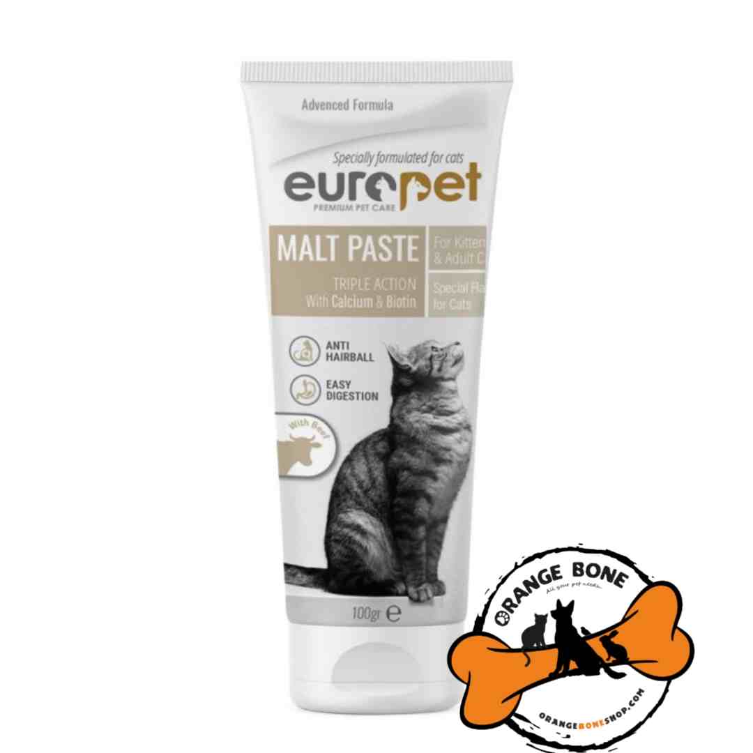 خمیر مالت گربه یوروپت طعم بیف مالت گربه یوروپت طعم گوشت گوساله - Europet Malt Paste beef flavor