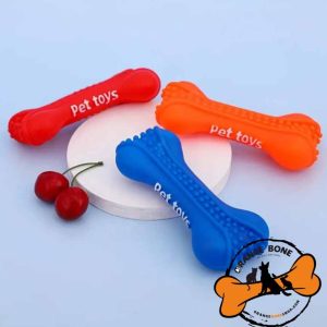اسباب بازی دندانی سگ مدل دمبل سوتک دار pet toys