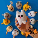عروسک مخصوص گربه مدل گربه خط دار