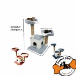 اسکرچر، لانه، تونل و جای خواب گربه مدل اکالیپتوس طرح A برند آدریانا