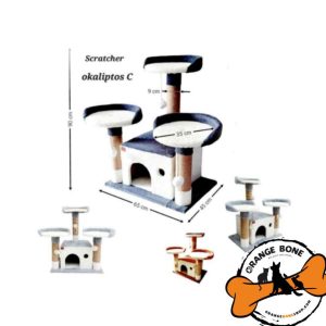 اسکرچر، لانه، تونل و جای خواب گربه مدل اکالیپتوس طرح C برند آدریانا