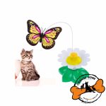 اسباب بازی متحرک گربه پروانه و گل