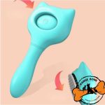 برس مخصوص حیوانات دارای دکمه تخلیه (مدل گربه)