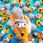 عروسک مخصوص سگ و گربه مدل موش پنیر دزد