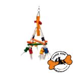 آویز چوبی قفس طوطی