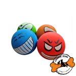 توپ بازی سگ جنس پلاستیکی مدل ایموجی