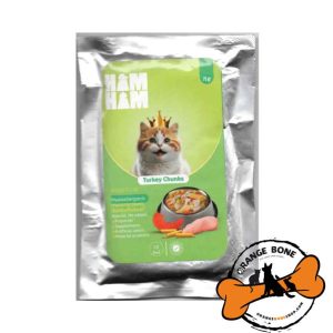 غذای طبیعی مخصوص گربه هام هام مدل بوقلمون چانکی