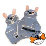 حوله حمام سگ طوسی رنگ