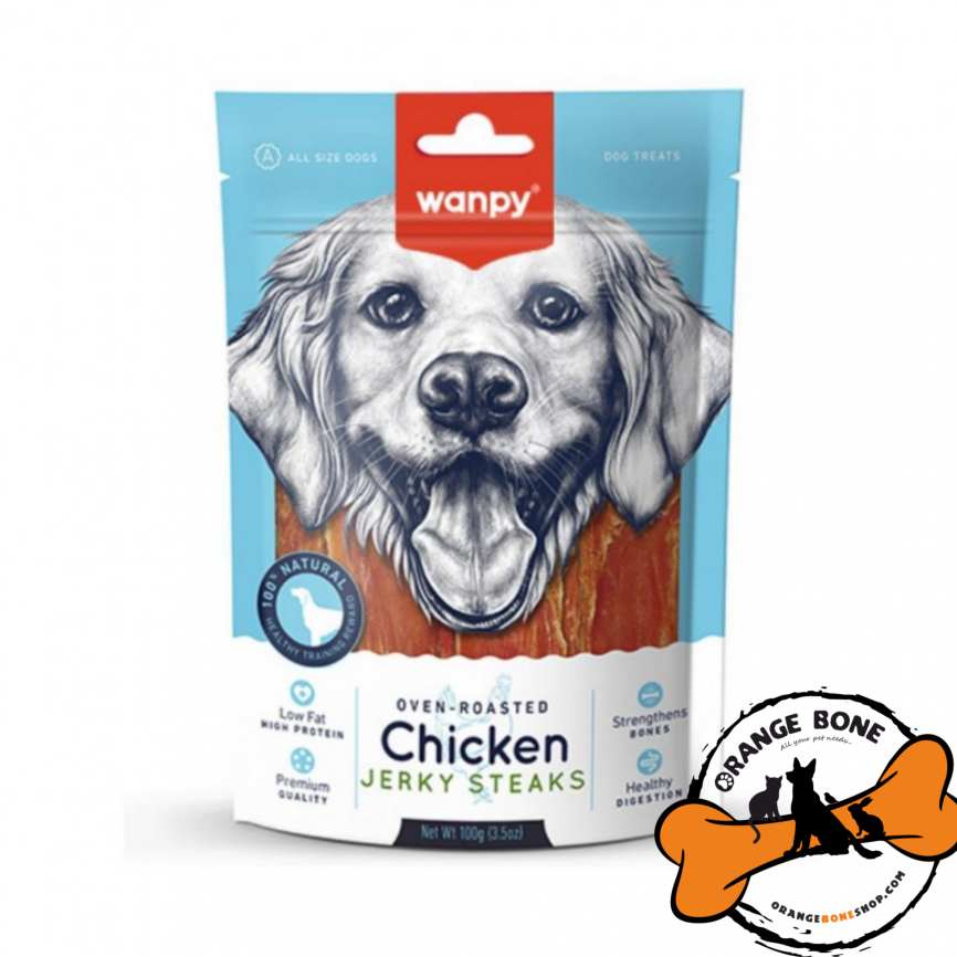 ونپی سگ استیک مرغ تشویقی سگ ونپی طعم مرغ 100 گرمی