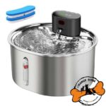ظرف آب فیلتر دار استیل شارژی گربه