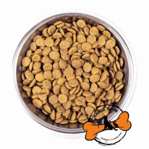 شکل ظاهر دانه های غذای خشک عقیم شده مونژه ایتالیا